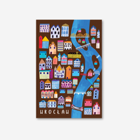 Pocztówka Wrocław Mapa