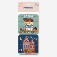 Zestaw Podkładek Toruń Dom Kopernika + Pierniczki