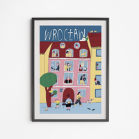 Plakat Wrocław Kamieniczka 40x50