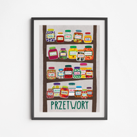 Plakat Przetwory Spiżarnia 21x30