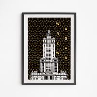Plakat Pałac Modern Złoty 50x70