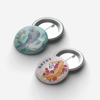 Zestaw Przypinek Polskie Morze Foczki + Gofry