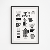 Plakat Coffee Everyday 21x30