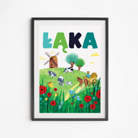 Plakat Łąka 50x70