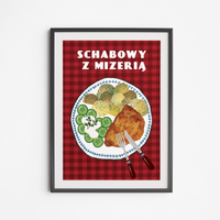 Plakat Schabowy z Mizerią 50x70