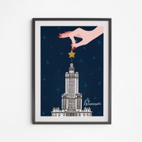Plakat Pałac Kultury z Gwiazdką 30x40