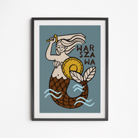 Plakat Syrenka Retro 21x30