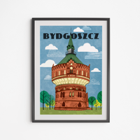 Plakat Bydgoszcz Wieża Ciśnień 21x30
