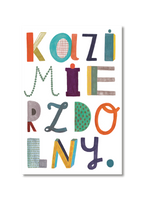 Pocztówka Kazimierz Dolny Napis Kolor