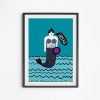 Plakat Syrenka Turkus 21x30