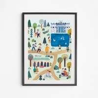 Plakat Park Łazienki 21x30